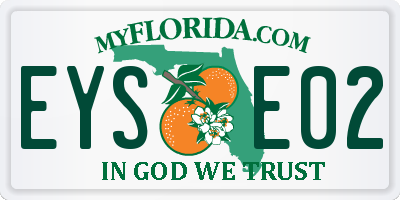 FL license plate EYSE02