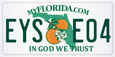FL license plate EYSE04
