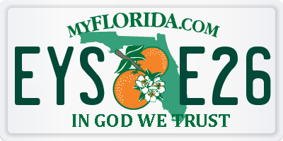 FL license plate EYSE26