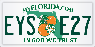 FL license plate EYSE27
