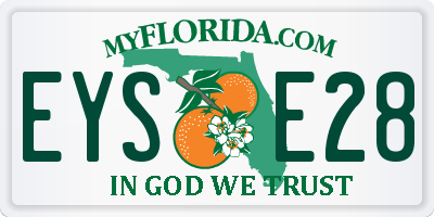 FL license plate EYSE28