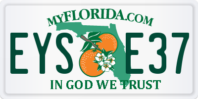 FL license plate EYSE37