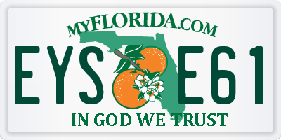 FL license plate EYSE61