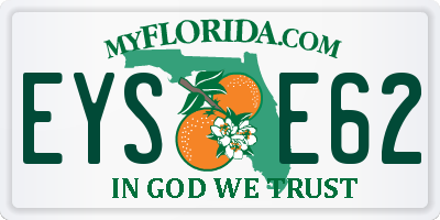 FL license plate EYSE62