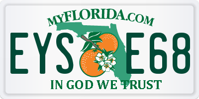 FL license plate EYSE68