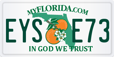 FL license plate EYSE73