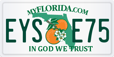 FL license plate EYSE75