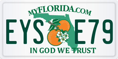 FL license plate EYSE79