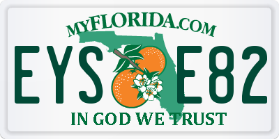 FL license plate EYSE82