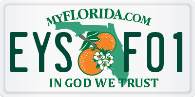 FL license plate EYSF01