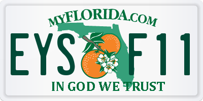 FL license plate EYSF11