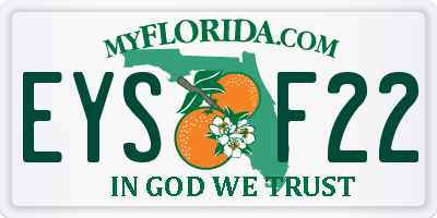 FL license plate EYSF22