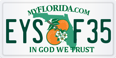 FL license plate EYSF35