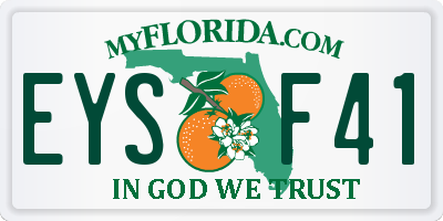 FL license plate EYSF41