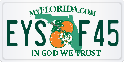 FL license plate EYSF45