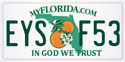 FL license plate EYSF53