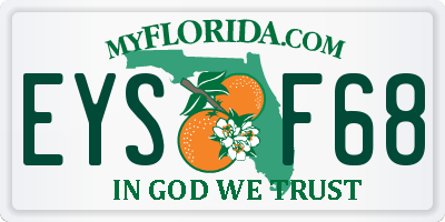 FL license plate EYSF68