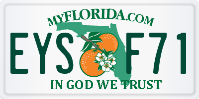 FL license plate EYSF71
