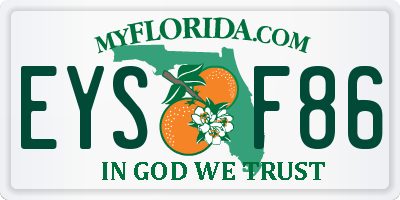 FL license plate EYSF86
