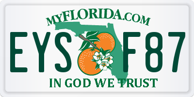FL license plate EYSF87