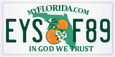 FL license plate EYSF89