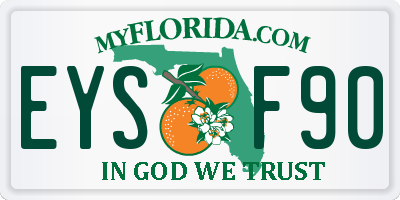 FL license plate EYSF90