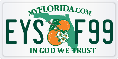 FL license plate EYSF99