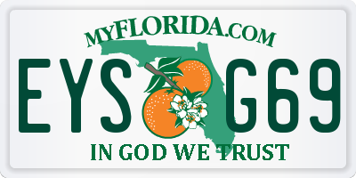 FL license plate EYSG69