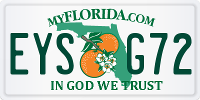 FL license plate EYSG72