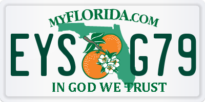 FL license plate EYSG79
