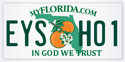 FL license plate EYSH01