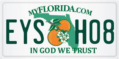 FL license plate EYSH08