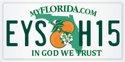 FL license plate EYSH15