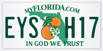 FL license plate EYSH17