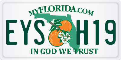 FL license plate EYSH19