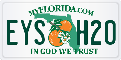 FL license plate EYSH20