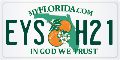 FL license plate EYSH21