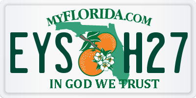 FL license plate EYSH27