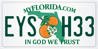 FL license plate EYSH33