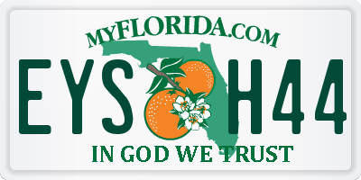 FL license plate EYSH44