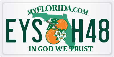 FL license plate EYSH48