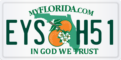 FL license plate EYSH51