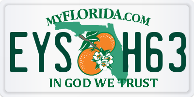 FL license plate EYSH63