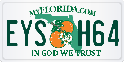 FL license plate EYSH64