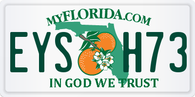 FL license plate EYSH73