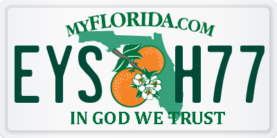 FL license plate EYSH77
