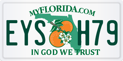 FL license plate EYSH79