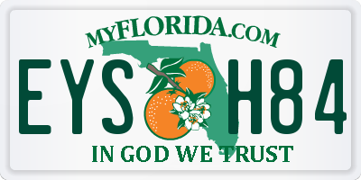 FL license plate EYSH84