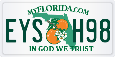 FL license plate EYSH98