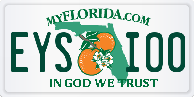 FL license plate EYSI00